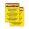 Signmission Radiation & Laser Sign, 10 in H x 7 in W, Vinyl Decal, Rectangle OS-2PACK-CR-D-710-V-10249 - alternate 1